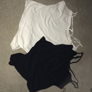 2 Fashion Nova Criss cross body suits